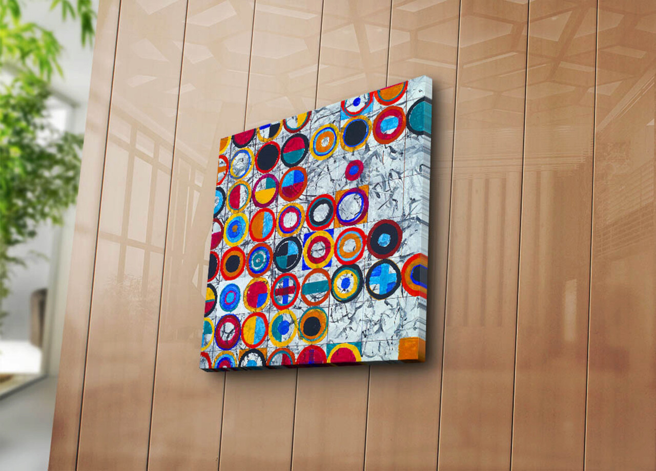 Tablou decorativ, 4545K-105, Dimensiune: 45 x 45 cm, Multicolor - imagine 5